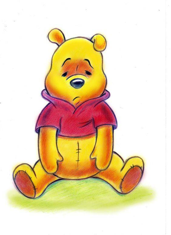 迪士尼小熊维尼彩色简笔画图片大全_14
