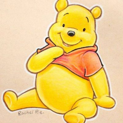 迪士尼小熊维尼彩色简笔画图片大全