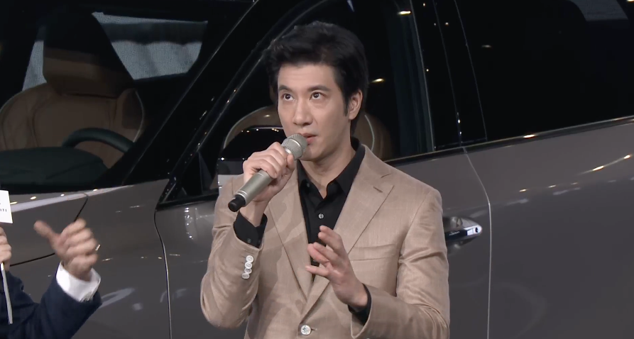 王力宏离婚后出席汽车发表活动！王力宏黑眼圈！_1
