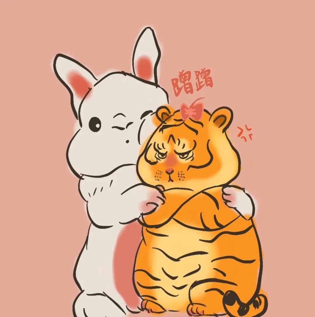 可爱奶凶萌萌虎情侣头像图片精选_5