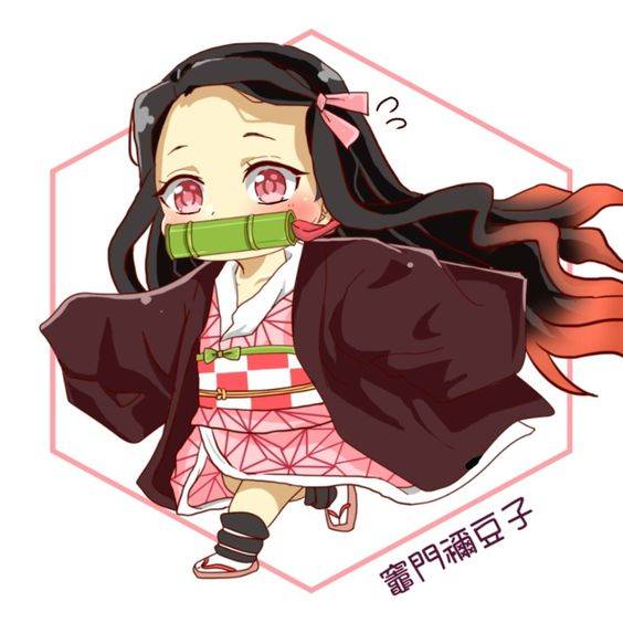 鬼灭之刃灶门祢豆子Q版头像高清图片_11
