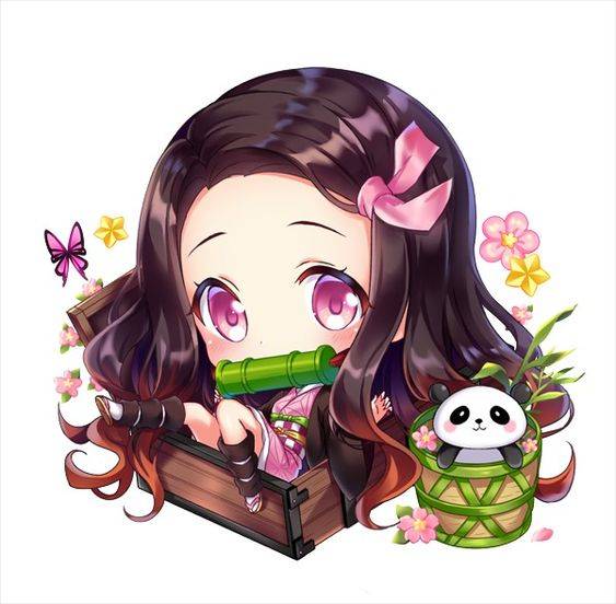 鬼灭之刃灶门祢豆子Q版头像高清图片_9
