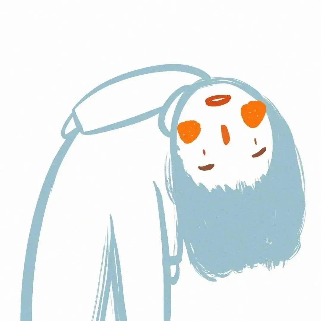 沙雕女孩搞怪简笔画头像高清图片精选_7
