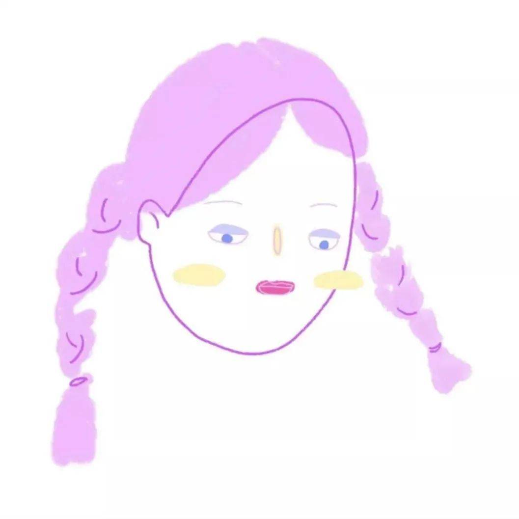 沙雕女孩搞怪简笔画头像高清图片精选_6