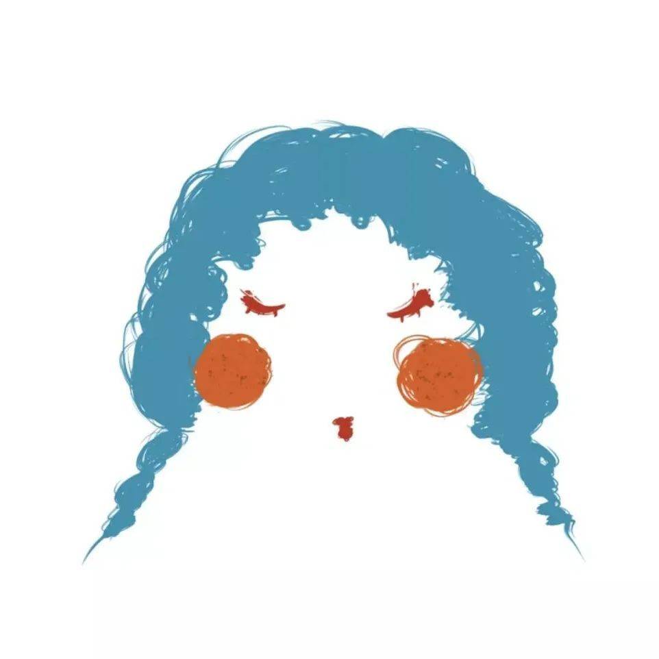 沙雕女孩搞怪简笔画头像高清图片精选_3