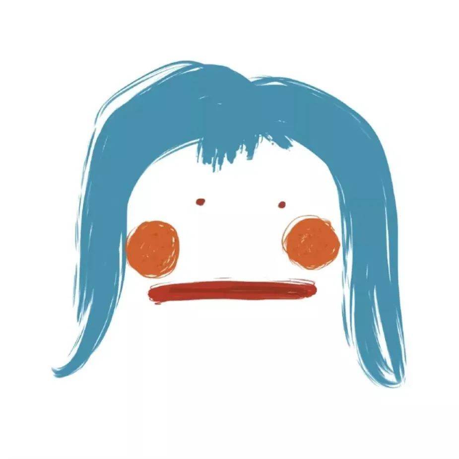 沙雕女孩搞怪简笔画头像高清图片精选_1
