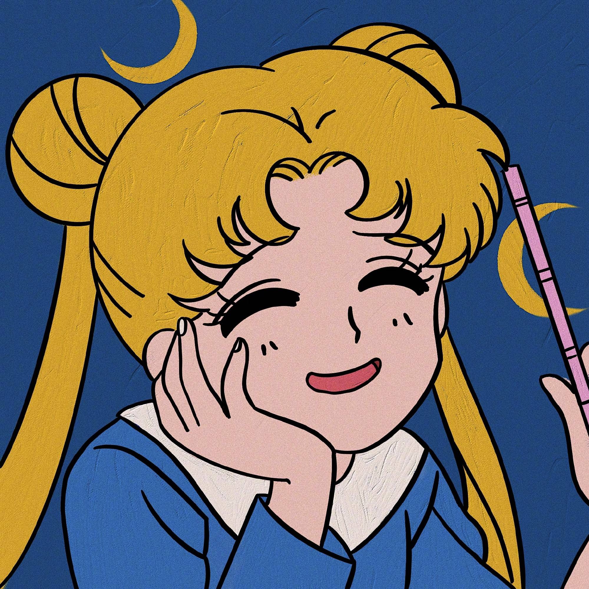 可爱动漫美少女战士水冰月表情头像_2