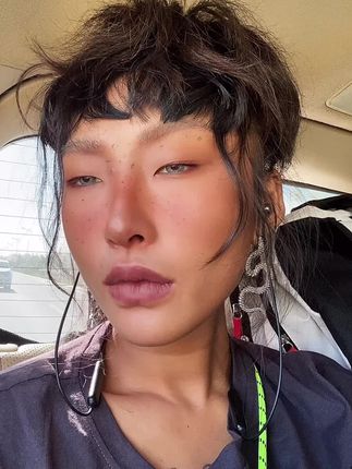眯眯眼模特菜孃孃生活照 太丑了！_20