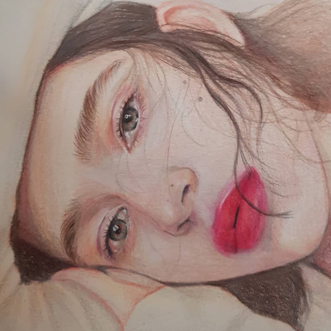 楚楚可怜的伤感女生彩绘版头像图片精选_6