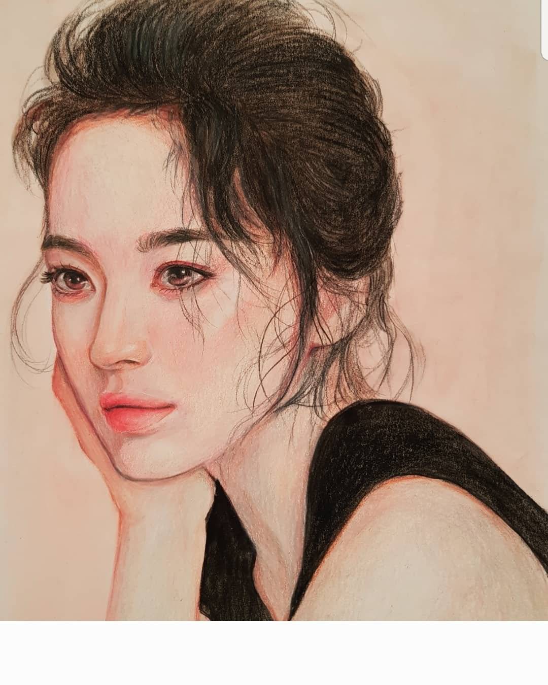 楚楚可怜的伤感女生彩绘版头像图片精选_5