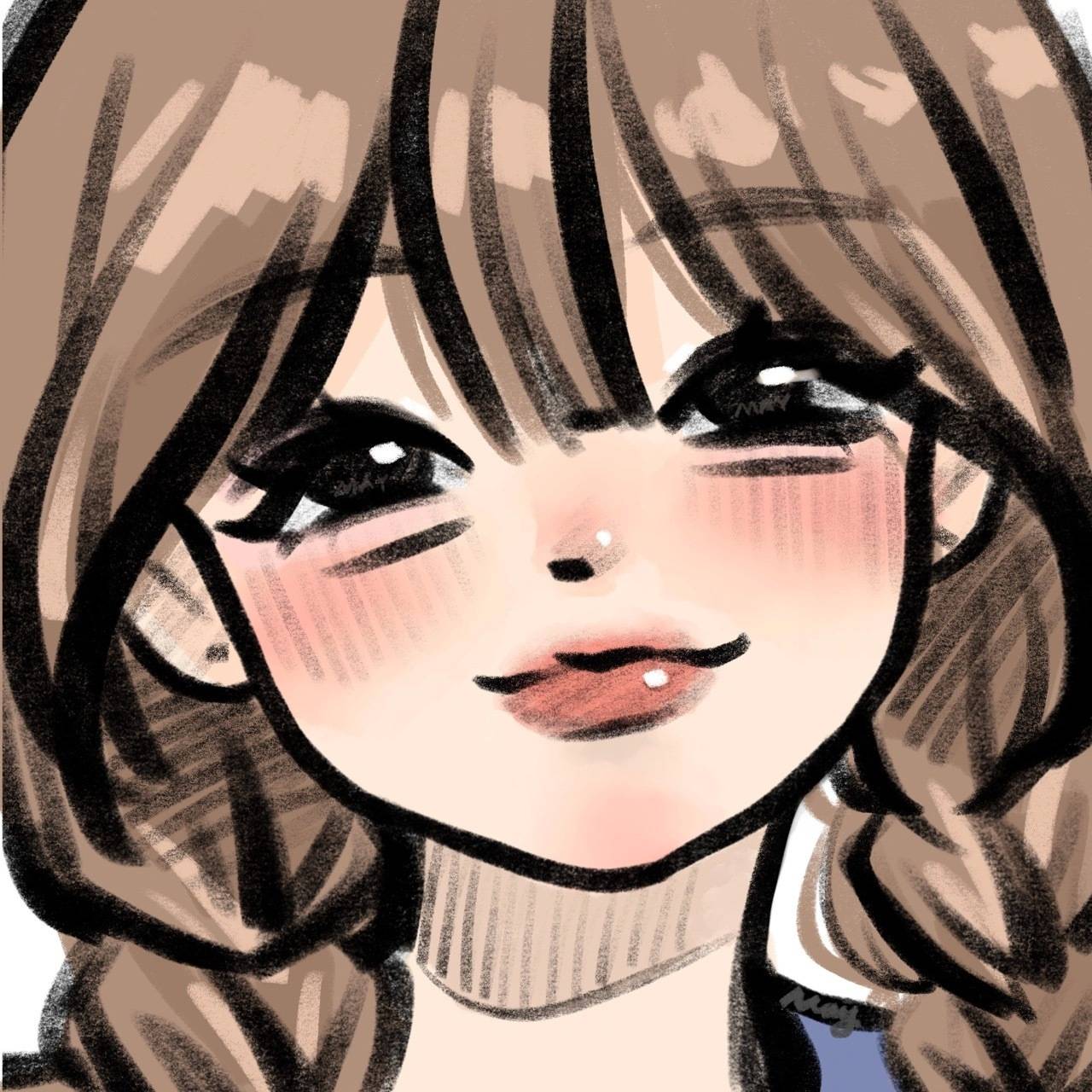女生可爱精致的手绘头像图片精选_13