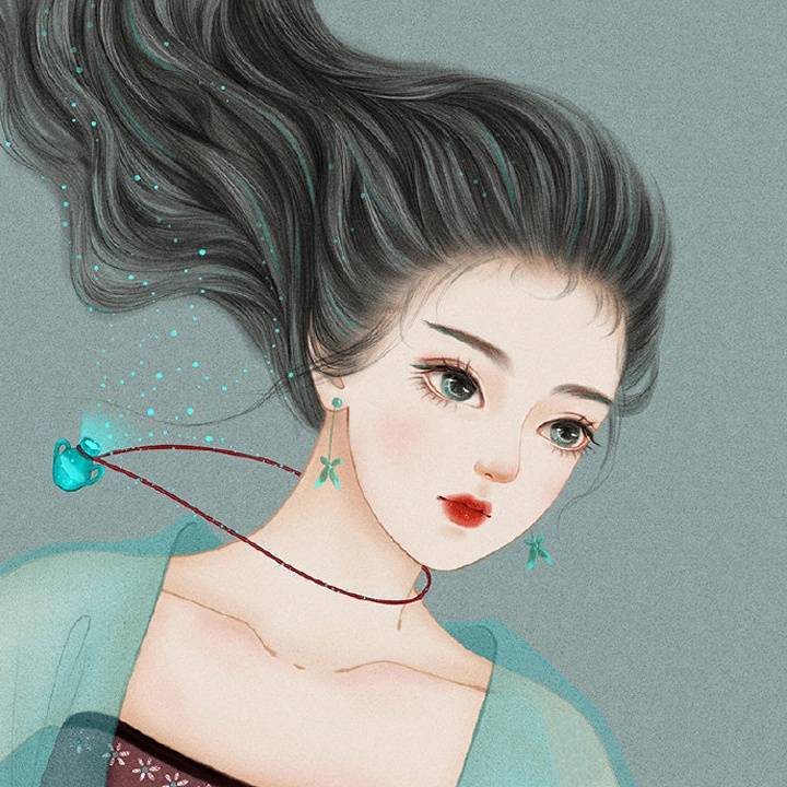 绝美古装十二星座女生头像 手绘古风头像图_12
