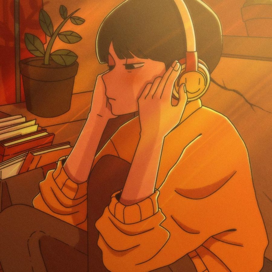 男女学生慵懒风卡通头像_2