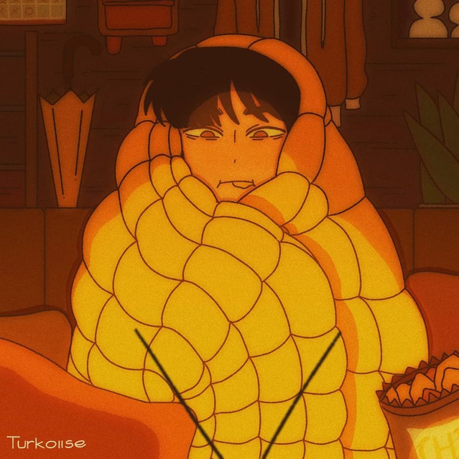 男女学生慵懒风卡通头像_3