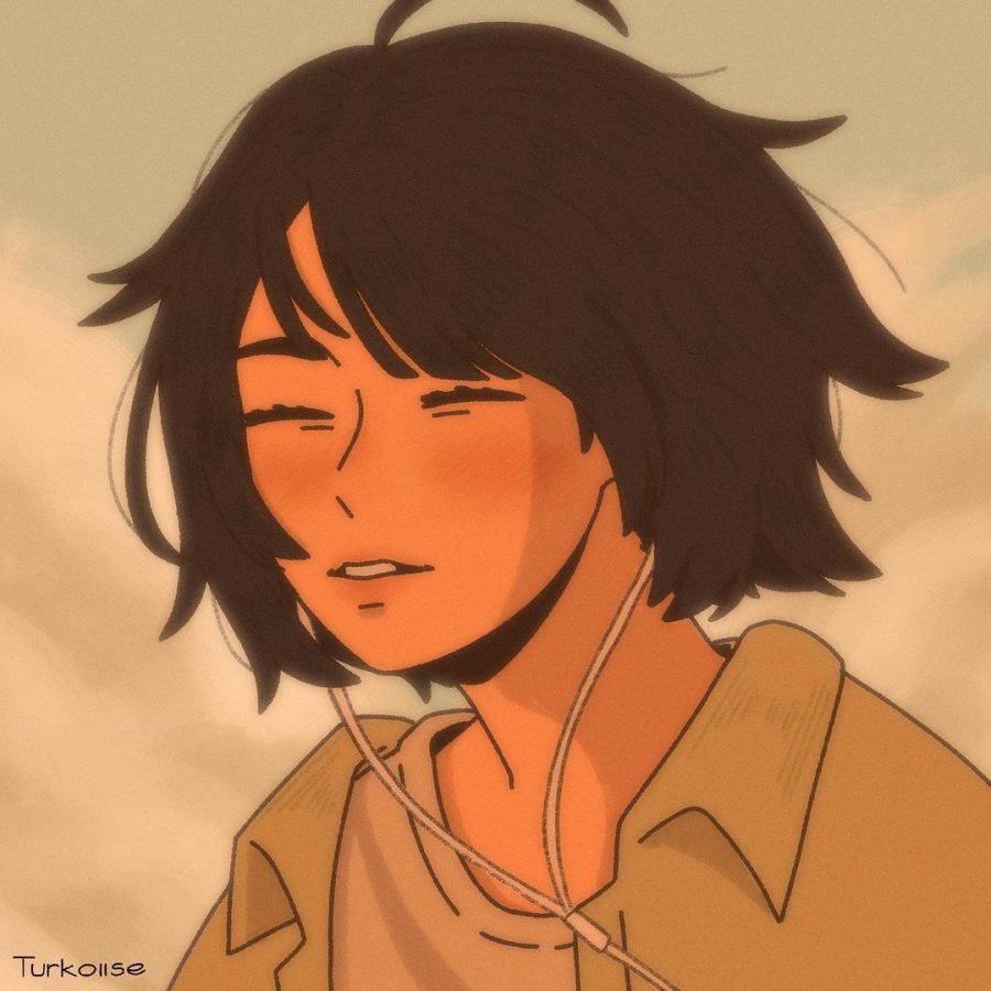 男女学生慵懒风卡通头像_9