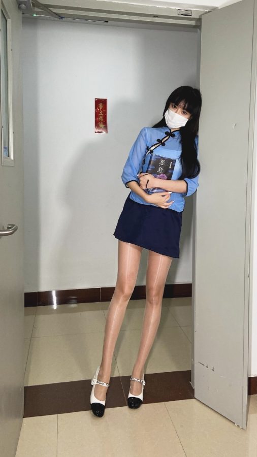 民国学生装女生复古写真，美女五四青年装_5