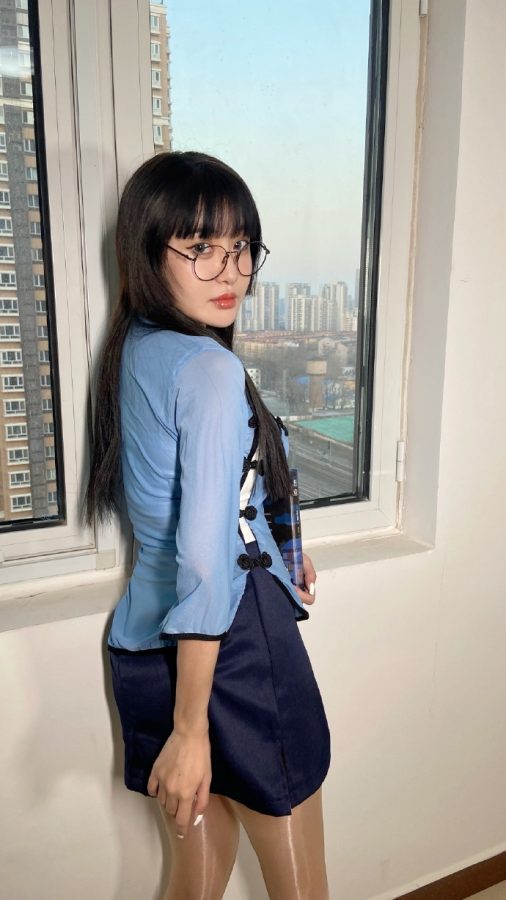 民国学生装女生复古写真，美女五四青年装_6
