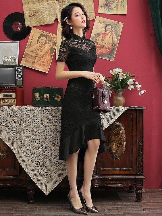 如图:穿旗袍穿什么鞋子合适！_6