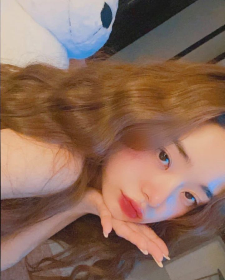 韩国颜值美女宋智雅 dear.zia粉色睡衣睡前自拍_4