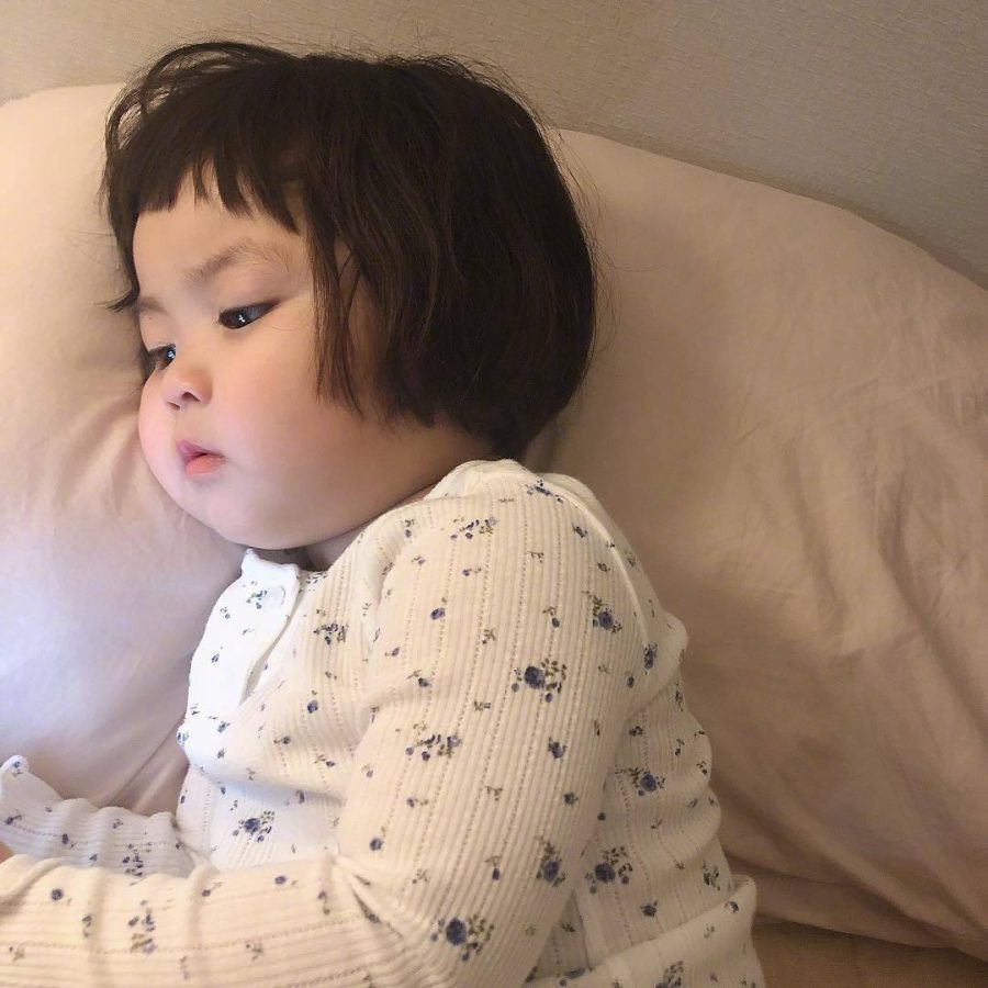 慵懒可爱女宝宝头像 这是放假的你吗?_1
