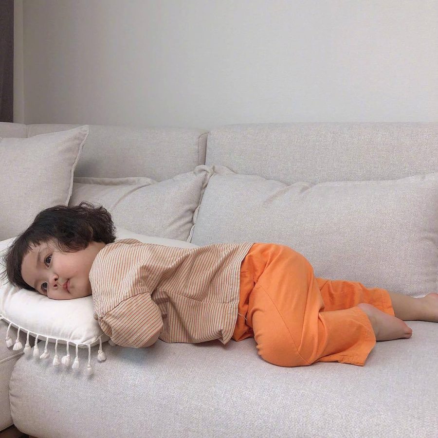 慵懒可爱女宝宝头像 这是放假的你吗?_9