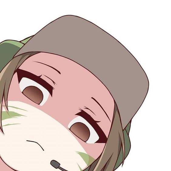从上往下俯视的卡通头像，男女俯视头像_6