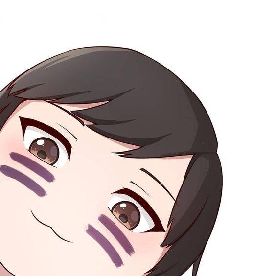 从上往下俯视的卡通头像，男女俯视头像_18