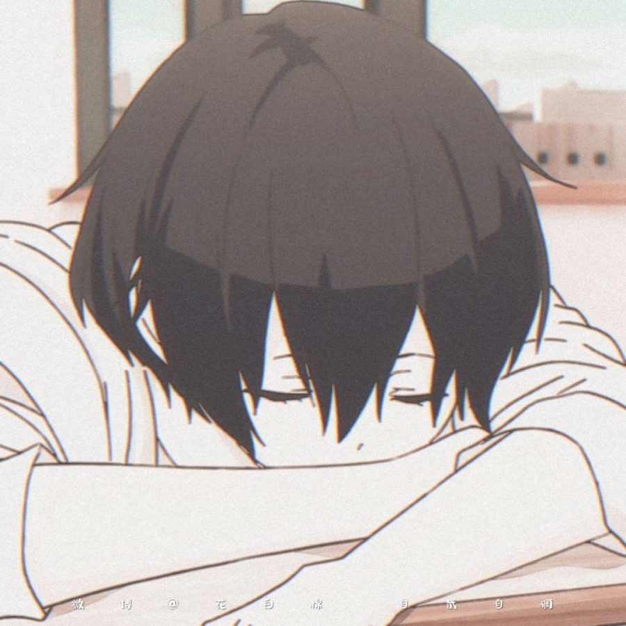 《田中君总是如此慵懒》田中的二次元慵懒男生头像_1