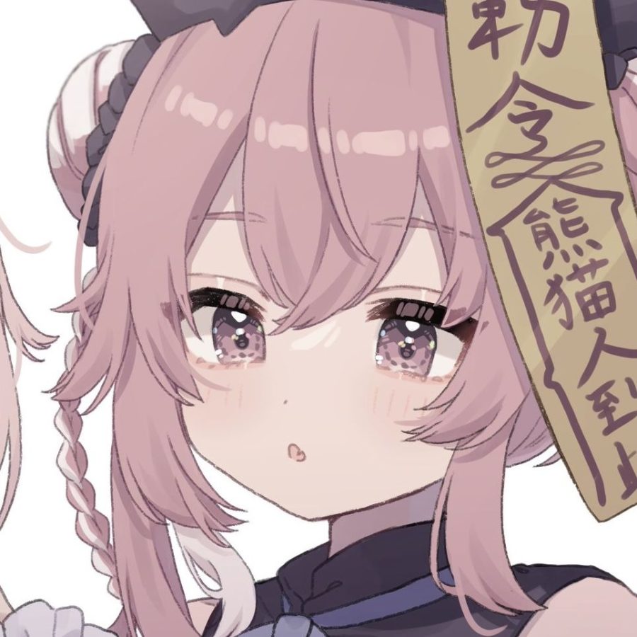 可爱大眼睛迷人的卡通女生头像_5