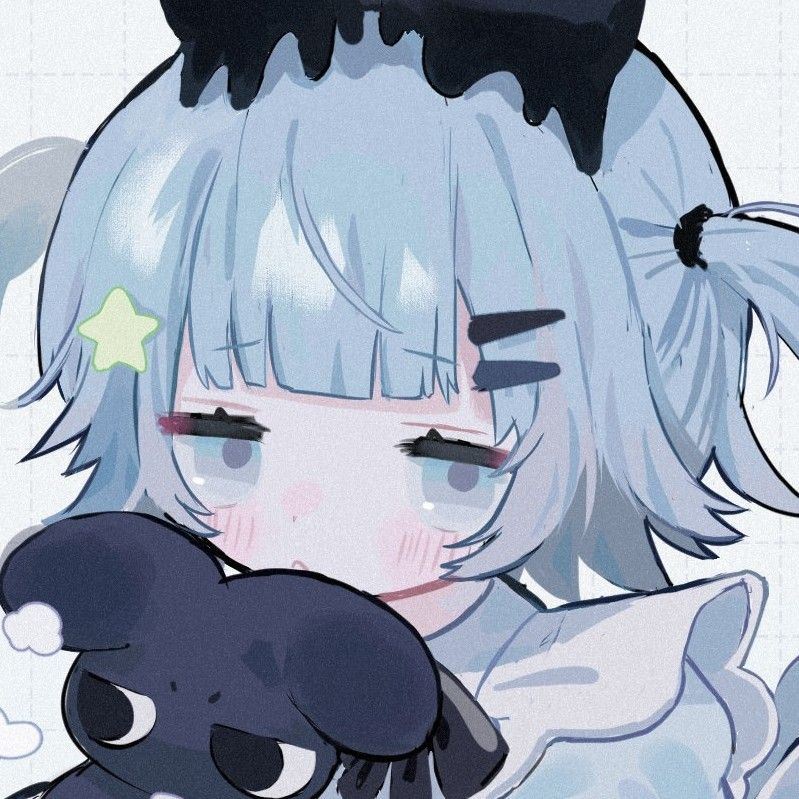 可爱大眼睛迷人的卡通女生头像_15