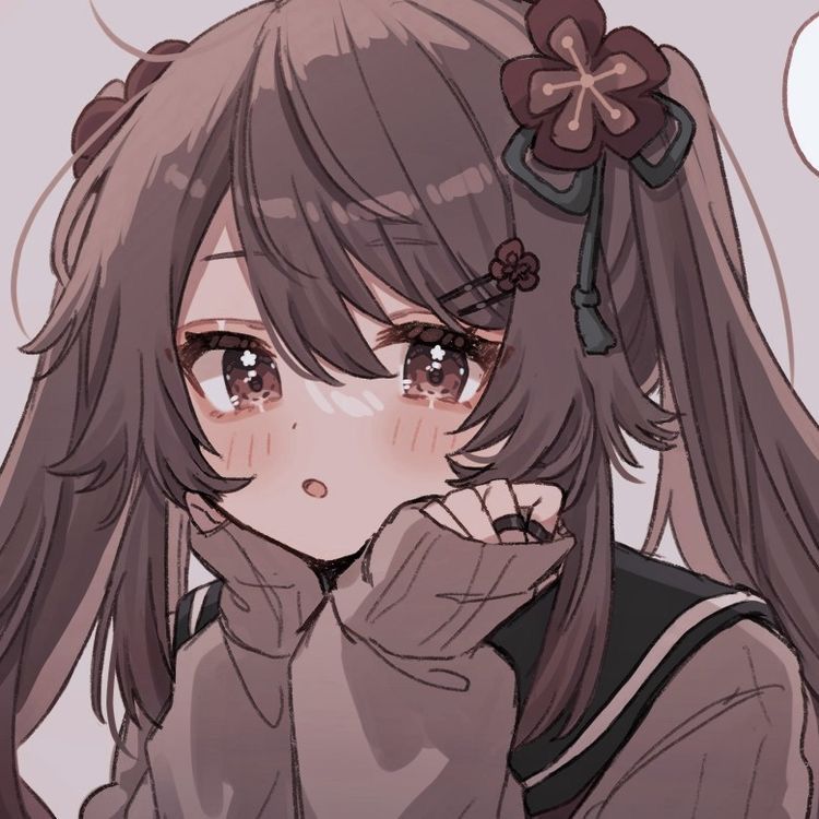 可爱大眼睛迷人的卡通女生头像_16