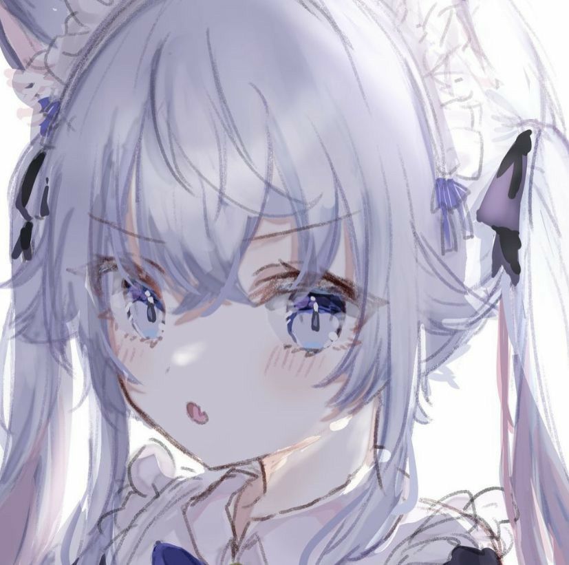 可爱大眼睛迷人的卡通女生头像_32