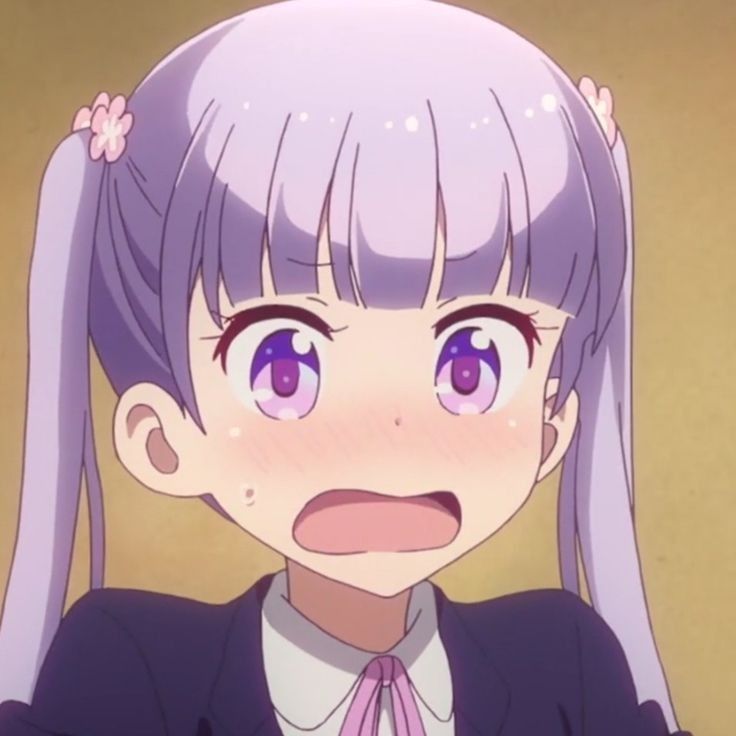 《NEW GAME!》凉风青叶可爱头像 紫色系二次元女生头像_10