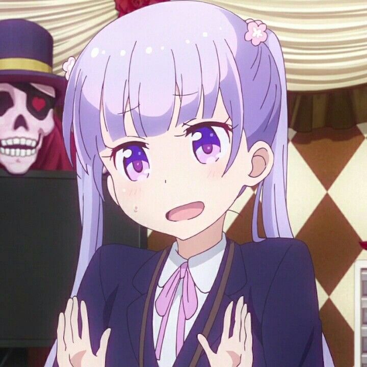 《NEW GAME!》凉风青叶可爱头像 紫色系二次元女生头像_14