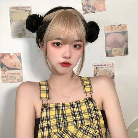 优质混网染发社会女头像，高质量染发女头！_4