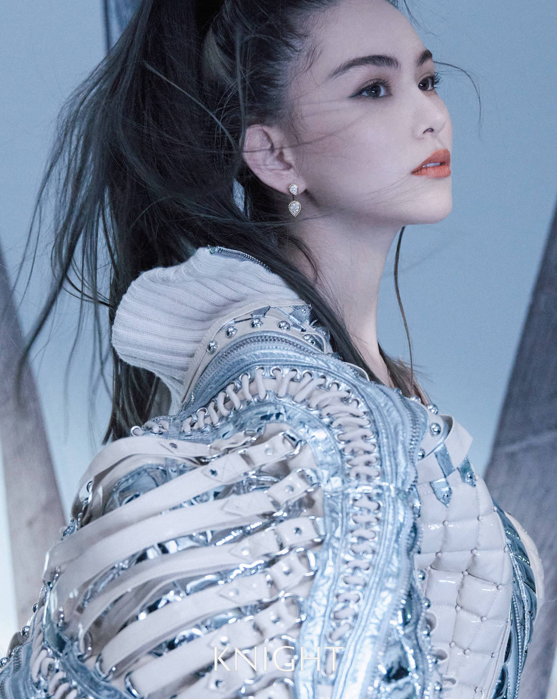周杰伦老婆昆凌镂空裙写真秀身材_1