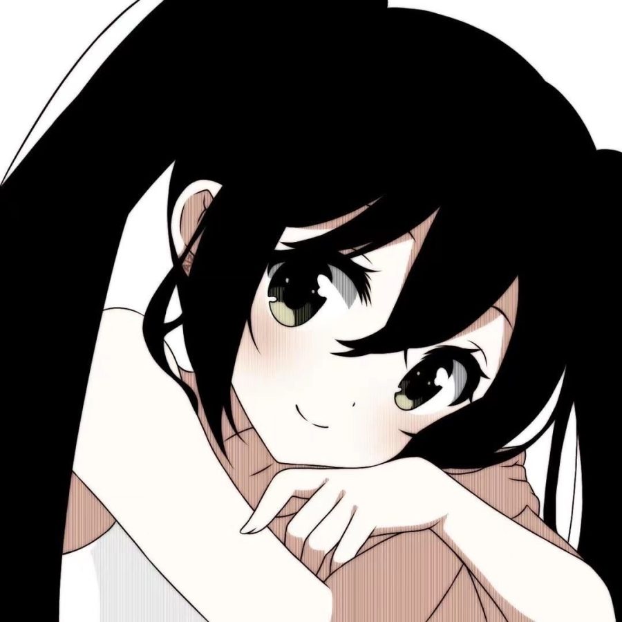 黑白动漫女生可爱小仙女无水印头像_3