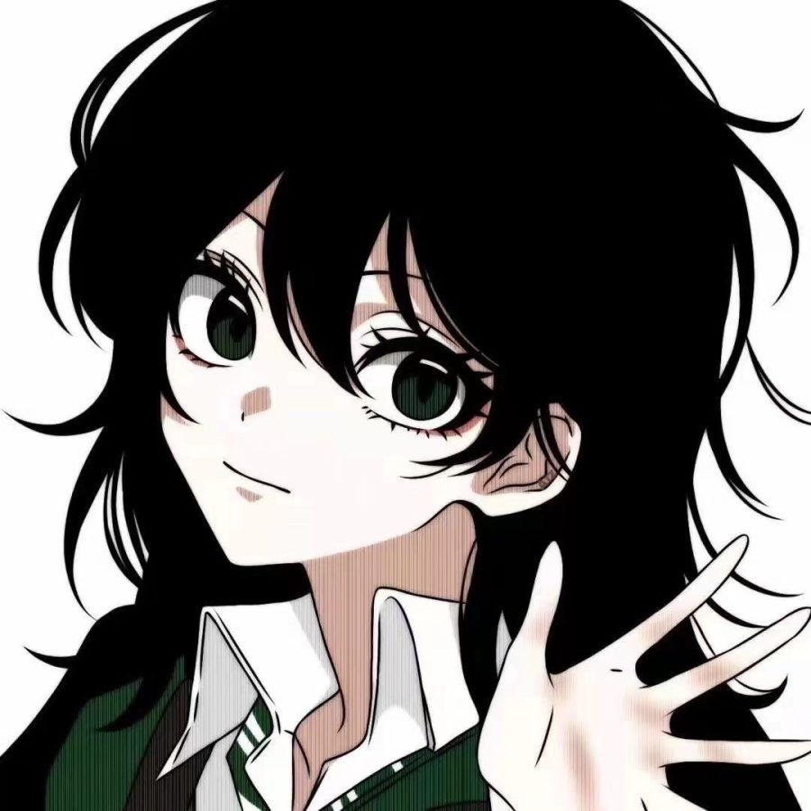 黑白动漫女生可爱小仙女无水印头像_6