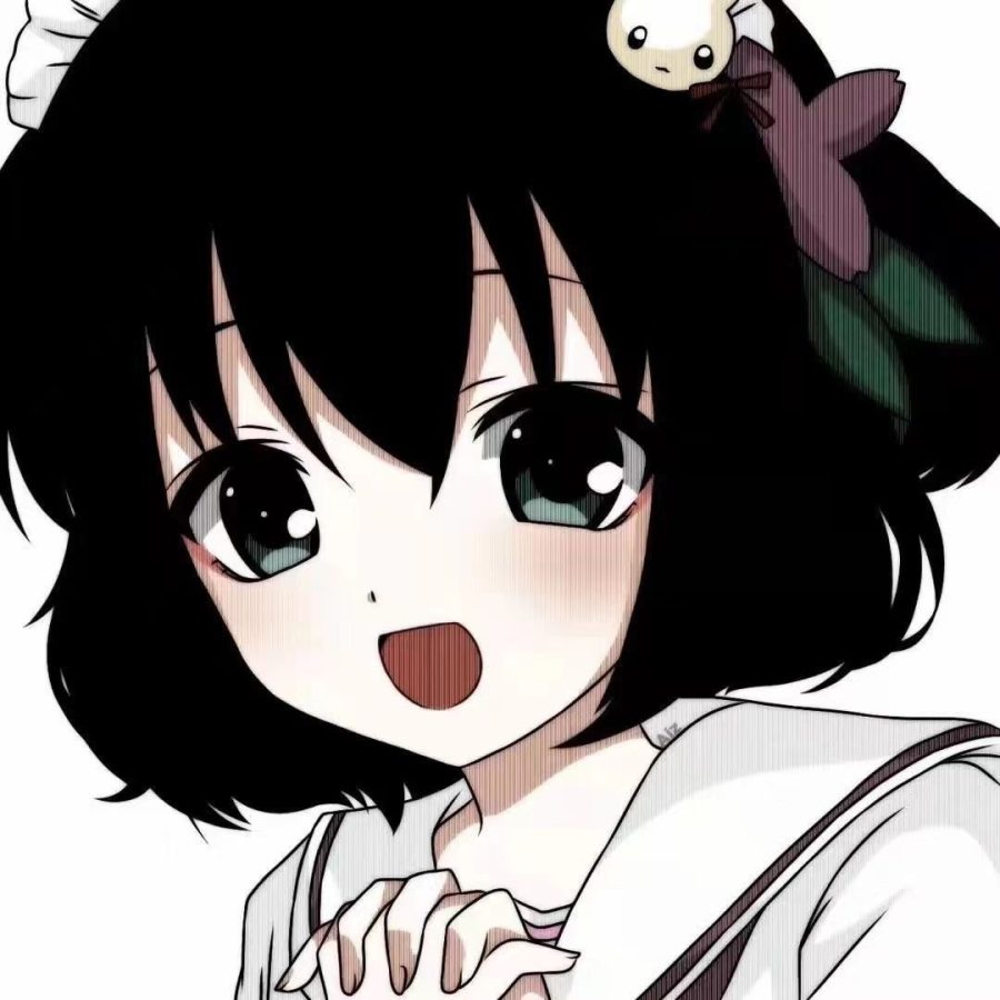 黑白动漫女生可爱小仙女无水印头像_7