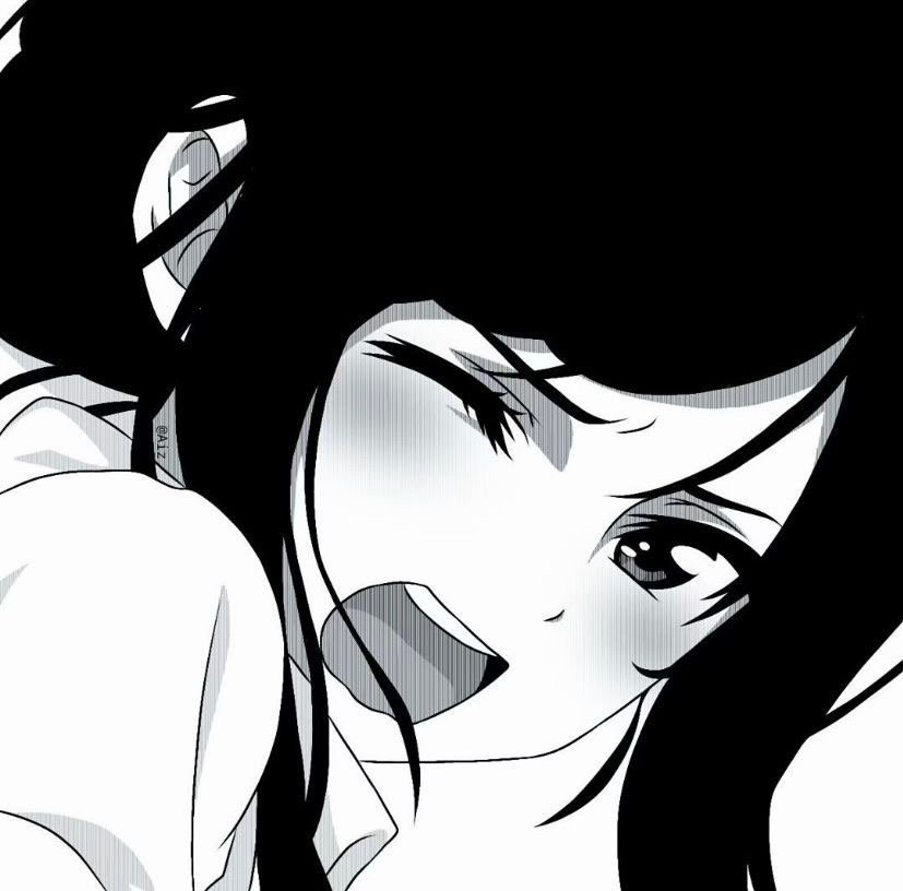 黑白动漫女生可爱小仙女无水印头像_10