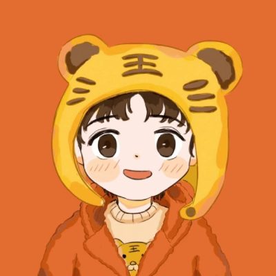 可爱卡通虎头帽情侣头像 一人一张