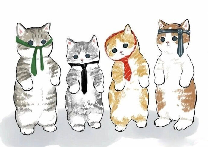 打工人猫咪形象二次元图片_6