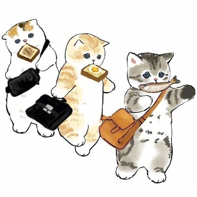 打工人猫咪形象二次元图片_7