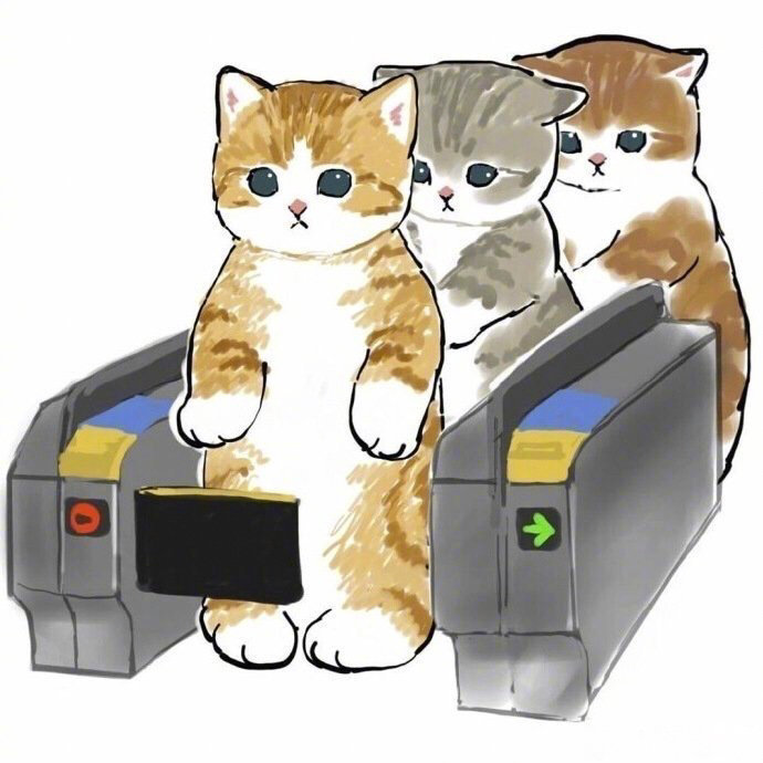 打工人猫咪形象二次元图片_8