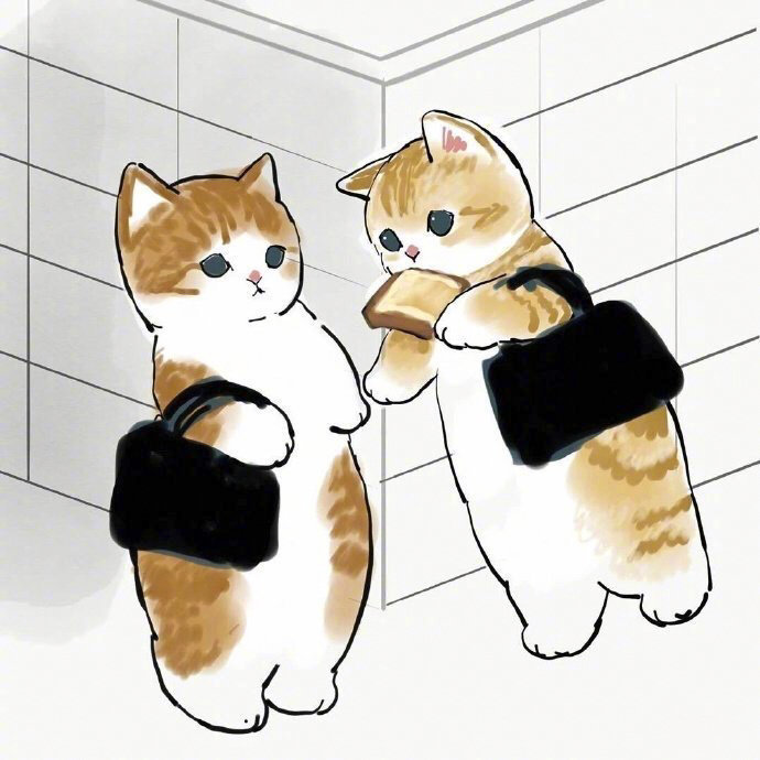 打工人猫咪形象二次元图片_9