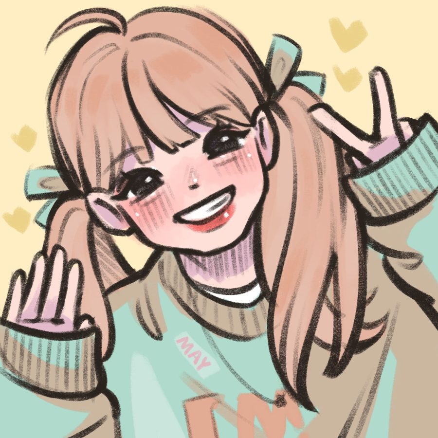 可爱少女涂鸦风闺蜜高清头像_5