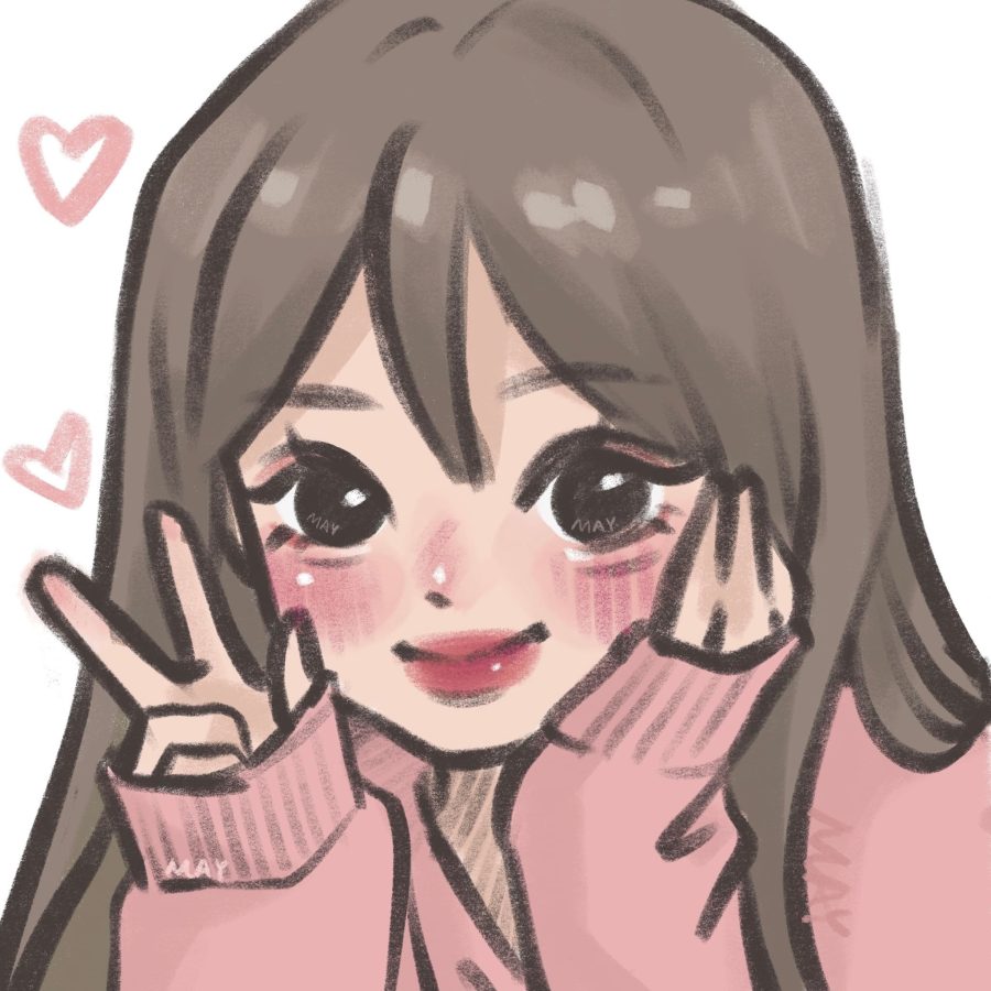 可爱少女涂鸦风闺蜜高清头像_8