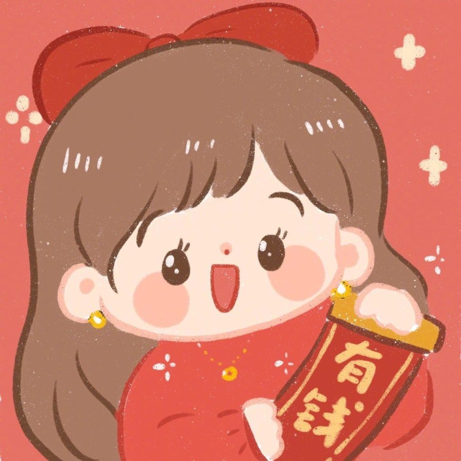 卡通小男孩小女孩情侣头像，来自丁一晨DYC_4