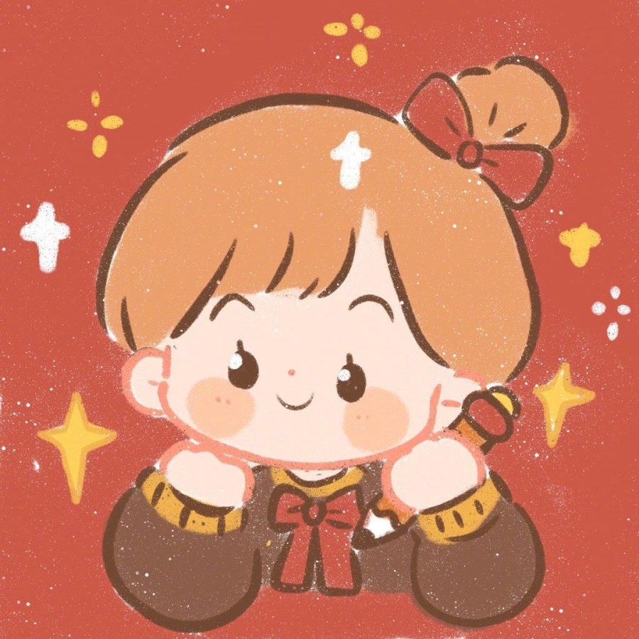卡通小男孩小女孩情侣头像，来自丁一晨DYC_5