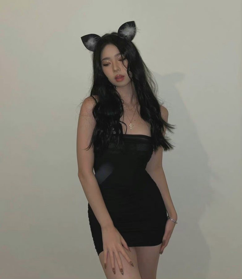 美女真人cosplay猫娘 眼妆cos.吐舌头格外性感_2